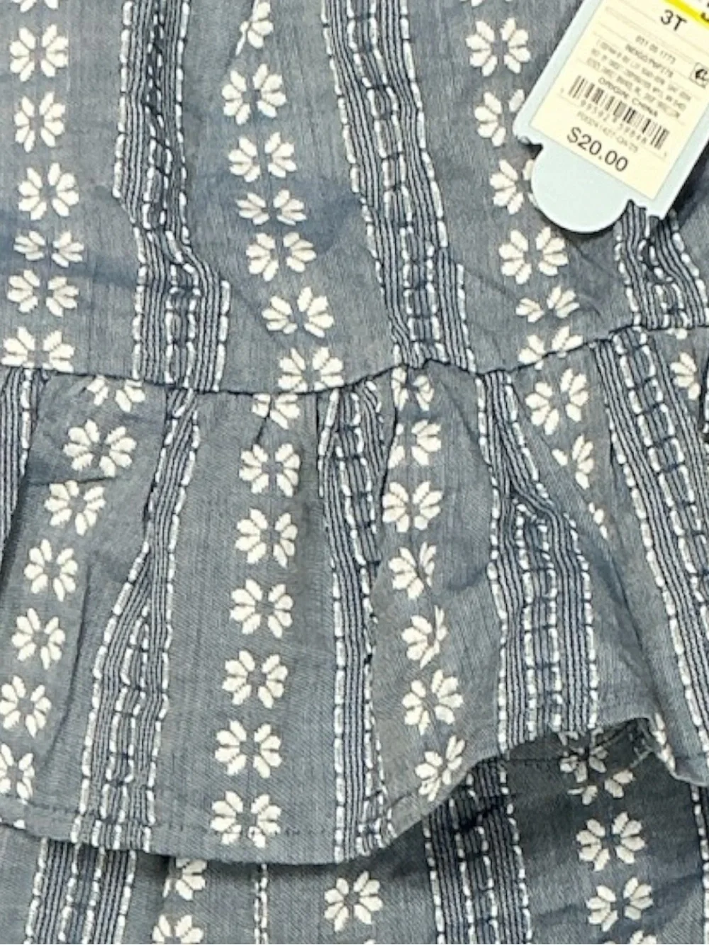 Cat & Jack - NWT - Blue Floral Stripe Girls Matching Top and Pants Set